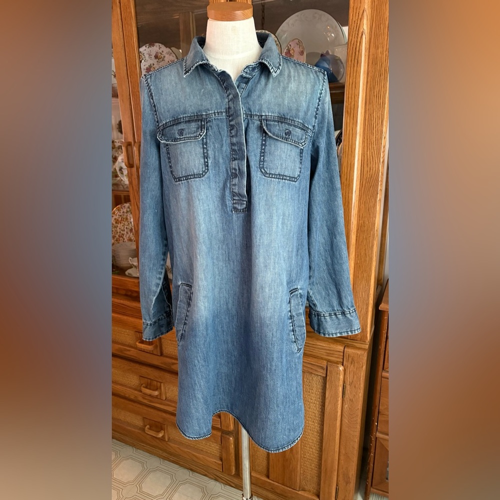 Joe Fresh Blue Denim Shirtdress